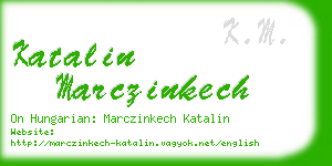 katalin marczinkech business card